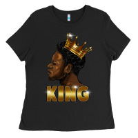 Black black king Ladies Tee - FaDigitalArtStudio