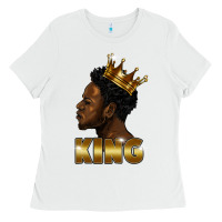 White black king Ladies Tee - FaDigitalArtStudio