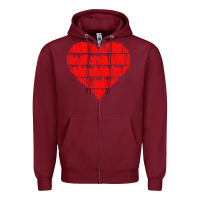 Burgundy book lover Zipper Hoodie - linhVisuals