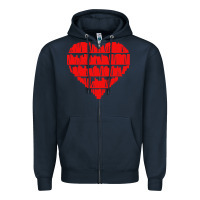 Navy book lover Zipper Hoodie - linhVisuals