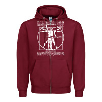 Burgundy man playing the guitar Zipper Hoodie - linhVisuals