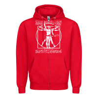 Red man playing the guitar Zipper Hoodie - linhVisuals