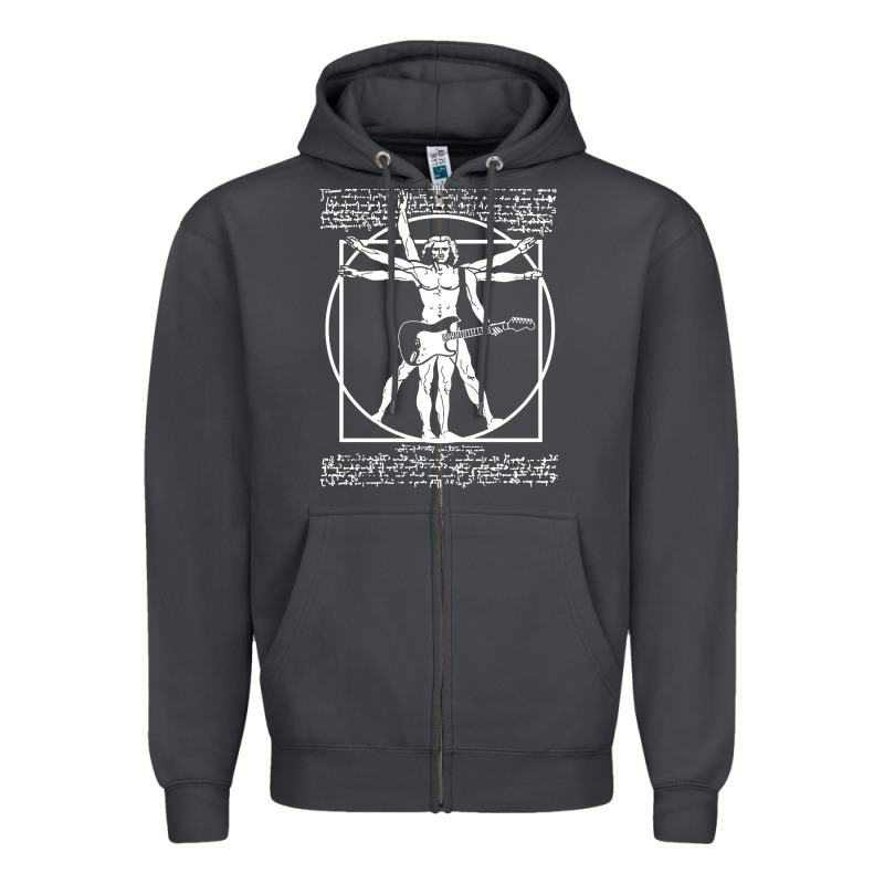 Man Playing The Guitar Zipper Hoodie by linhVisuals | Teevron