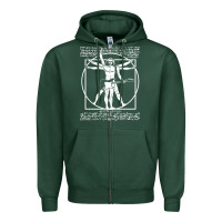 Sports Green man playing the guitar Zipper Hoodie - linhVisuals