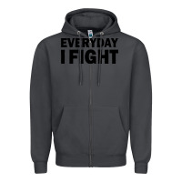 Smoke everyday i fight Zipper Hoodie - linhVisuals