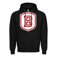Black Bradley University Athletics Zipper Hoodie - linhVisuals