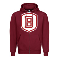 Burgundy Bradley University Athletics Zipper Hoodie - linhVisuals