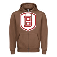 Chestnut Bradley University Athletics Zipper Hoodie - linhVisuals