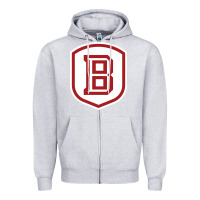 Heather Grey Bradley University Athletics Zipper Hoodie - linhVisuals