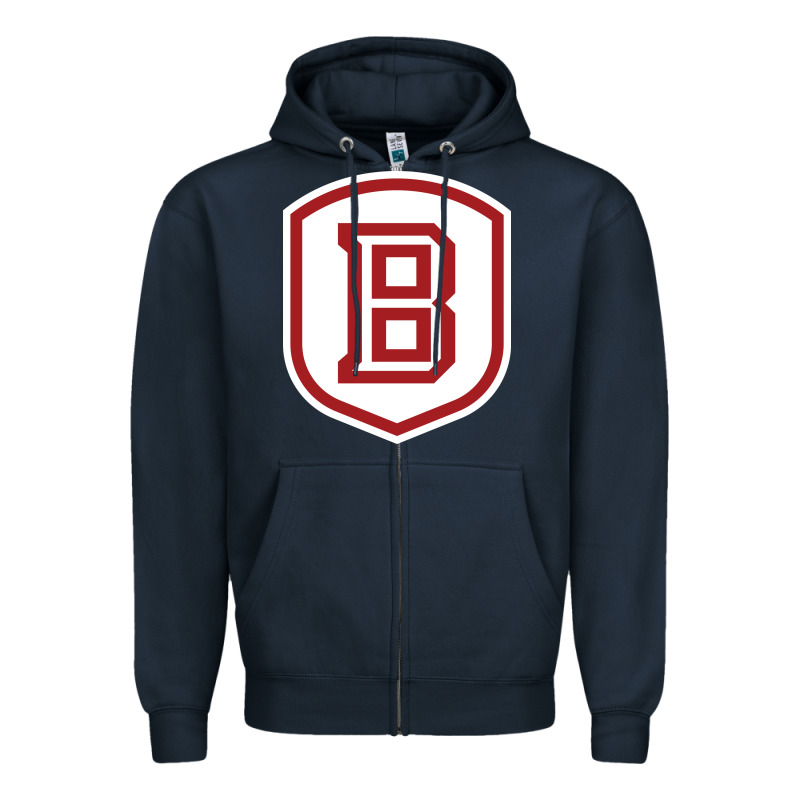 Bradley University Athletics Zipper Hoodie by linhVisuals | Teevron