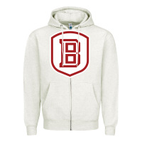 Oatmeal Heather Bradley University Athletics Zipper Hoodie - linhVisuals