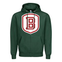 Sports Green Bradley University Athletics Zipper Hoodie - linhVisuals