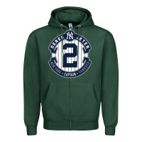 Sports Green derek jeter Zipper Hoodie - linhVisuals