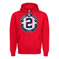Red derek jeter Zipper Hoodie - linhVisuals