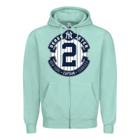 Seafoam derek jeter Zipper Hoodie - linhVisuals
