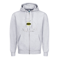 Heather Grey catman tshirt Zipper Hoodie - linhVisuals