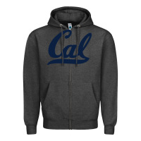 Charcoal Heather california golden bears Zipper Hoodie - linhVisuals