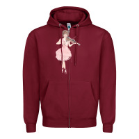 Burgundy lindsey stirling Zipper Hoodie - linhVisuals