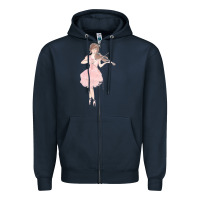 Navy lindsey stirling Zipper Hoodie - linhVisuals