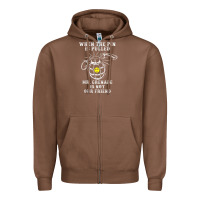 Chestnut military mr grenade is not our friend Zipper Hoodie - linhVisuals