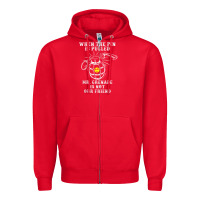 Red military mr grenade is not our friend Zipper Hoodie - linhVisuals