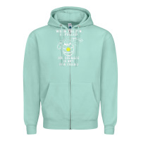 Seafoam military mr grenade is not our friend Zipper Hoodie - linhVisuals