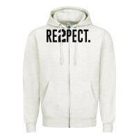 Oatmeal Heather re2pect derek jeter jersey respect Zipper Hoodie - linhVisuals