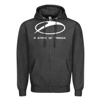 Charcoal Heather #a state of trance radio Zipper Hoodie - linhVisuals