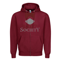 Burgundy porter gaud school Zipper Hoodie - linhVisuals