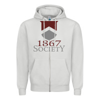 Dove Grey porter gaud school Zipper Hoodie - linhVisuals