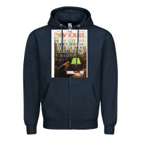 Navy the new yorker 1973 Zipper Hoodie - linhVisuals