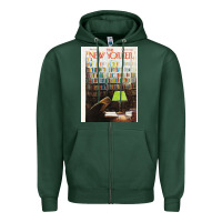 Sports Green the new yorker 1973 Zipper Hoodie - linhVisuals