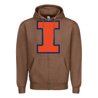 Chestnut Illinois fighting illini, University of Illinois, UIUC, Geari Zipper Hoodie - linhVisuals