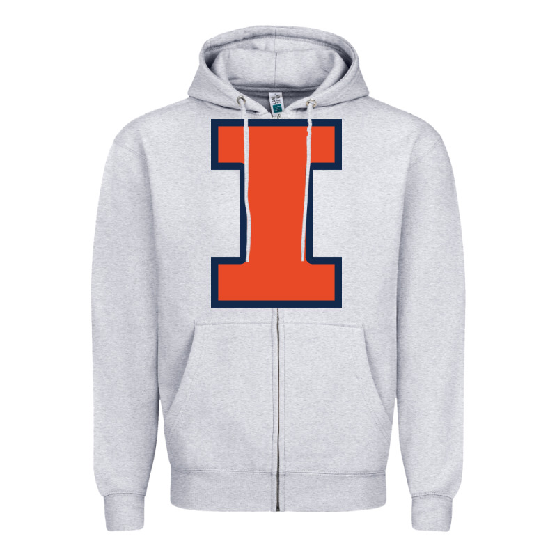 Illinois Fighting Illini, University Of Illinois, Uiuc, Geari Zipper Hoodie by linhVisuals | Teevron