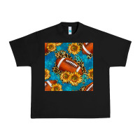 Black american football with leopard Urban Heavy Tee - BundleAndBundleShop
