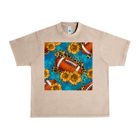 French Oak american football with leopard Urban Heavy Tee - BundleAndBundleShop