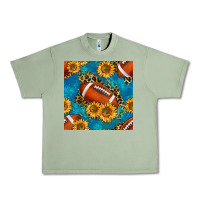 Oil Green american football with leopard Urban Heavy Tee - BundleAndBundleShop