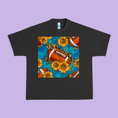 American Football With Leopard Urban Heavy Tee Designed By Bundleandbundleshop