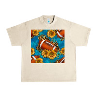 Sandshell american football with leopard Urban Heavy Tee - BundleAndBundleShop