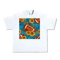 White american football with leopard Urban Heavy Tee - BundleAndBundleShop