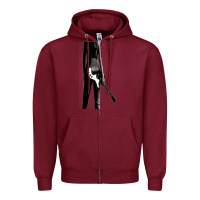 Burgundy melissa etheridge Zipper Hoodie - linhVisuals