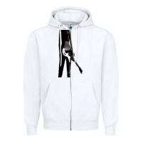 White melissa etheridge Zipper Hoodie - linhVisuals
