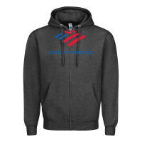 Charcoal Heather bank of america  company Zipper Hoodie - linhVisuals