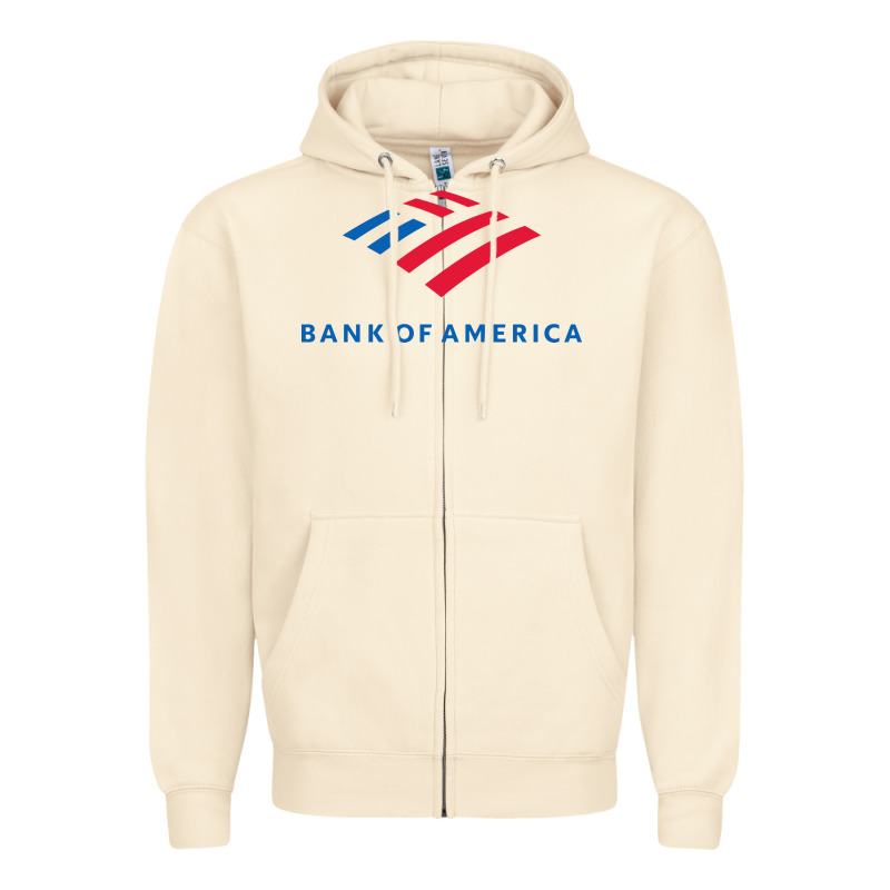 Bank Of America  Company Zipper Hoodie by linhVisuals | Teevron