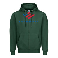 Sports Green bank of america  company Zipper Hoodie - linhVisuals