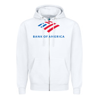 White bank of america  company Zipper Hoodie - linhVisuals