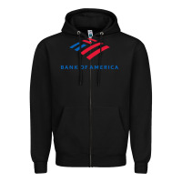 Black bank of america  company Zipper Hoodie - linhVisuals