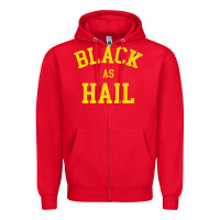 Red as,hail,black,as,hail,black,as,hail,black,as,hail,black,as Zipper Hoodie - linhVisuals