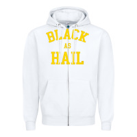 White as,hail,black,as,hail,black,as,hail,black,as,hail,black,as Zipper Hoodie - linhVisuals