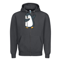 Smoke penguin dabbing funny Zipper Hoodie - linhVisuals